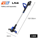 POWERBLADE LN4 20V Cordless Electric Line Trimmer & Garden Edger, Skin Only - Rear View