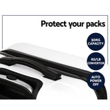 Wanderlite 3Set 20-24-28 Inch Luggage with TSA Lock Spinner Travel Suitcase Carry On Hard Shell Luggage Case White - Rear View