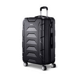 Wanderlite 28 Inch Luggage with TSA Lock Spinner Travel Suitcase Carry On Hard Shell Luggage Case Black - Front View