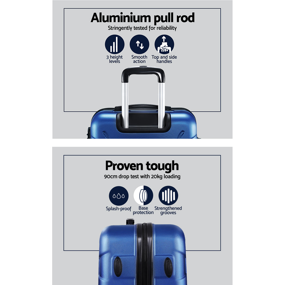 Wanderlite 2Set 20-28 Inch Luggage with TSA Lock Spinner Carry On Hard Shell Travel Suitcase Luggage