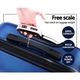 Wanderlite 2Set 20-28 Inch Luggage with TSA Lock Spinner Carry On Hard Shell Travel Suitcase Luggage Case Blue - Close-Up Angle