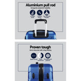 Wanderlite 3Set 20-24-28 Inch Luggage with TSA Lock Spinner Carry On Hard Shell Travel Suitcase Lugg