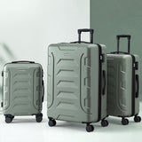 Wanderlite 3pcs Luggage Suitcase Set Trolley Travel TSA Lightweight Hard Case Grey Green - Extra Image