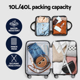 Wanderlite 2Set 20 Inch Luggage Case with 12 Inch Handheld Luggage Box Hard Shell Travel Suitcase TS