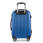 Wanderlite 28 inch blue hard shell spinner suitcase, TSA code lock
