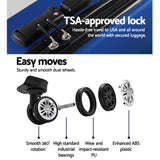 Wanderlite 20-28 Inch Luggage 2Set with TSA Lock Spinner Carry On Hard Shell Travel Suitcase Luggage