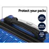 Wanderlite 20-28 Inch Luggage 2Set with TSA Lock Spinner Carry On Hard Shell Travel Suitcase Luggage