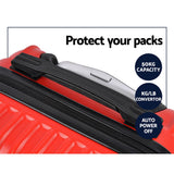 Wanderlite 20-28 Inch Luggage 2Set with TSA Lock Spinner Carry On Hard Shell Travel Suitcase Luggage