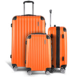 Wanderlite 20-24-28 Inch Luggage 3Set with TSA Lock Spinner Carry On Hard Shell Travel Suitcase Lugg