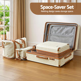 Wanderlite 5pcs Luggage Suitcase Set Trolley Travel TSA Lightweight Hard Case - Top-Down View