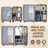 Wanderlite 5pcs Luggage Suitcase Set Trolley Travel TSA Lightweight Hard Case - Extra Image