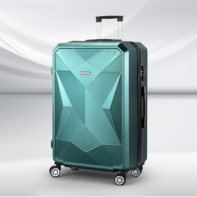 Wanderlite 28-inch Luggage Set with TSA Lock?ABS Hard Shell Travel Suitcase Organiser Luggage Case Atrovirens