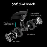 Wanderlite 28-inch Luggage Set with TSA Lock?ABS Hard Shell Travel Suitcase Organiser Luggage Case Atrovirens - Rear View