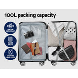 Wanderlite 28-inch Luggage Set with TSA Lock?ABS Hard Shell Travel Suitcase Organiser Luggage Case B