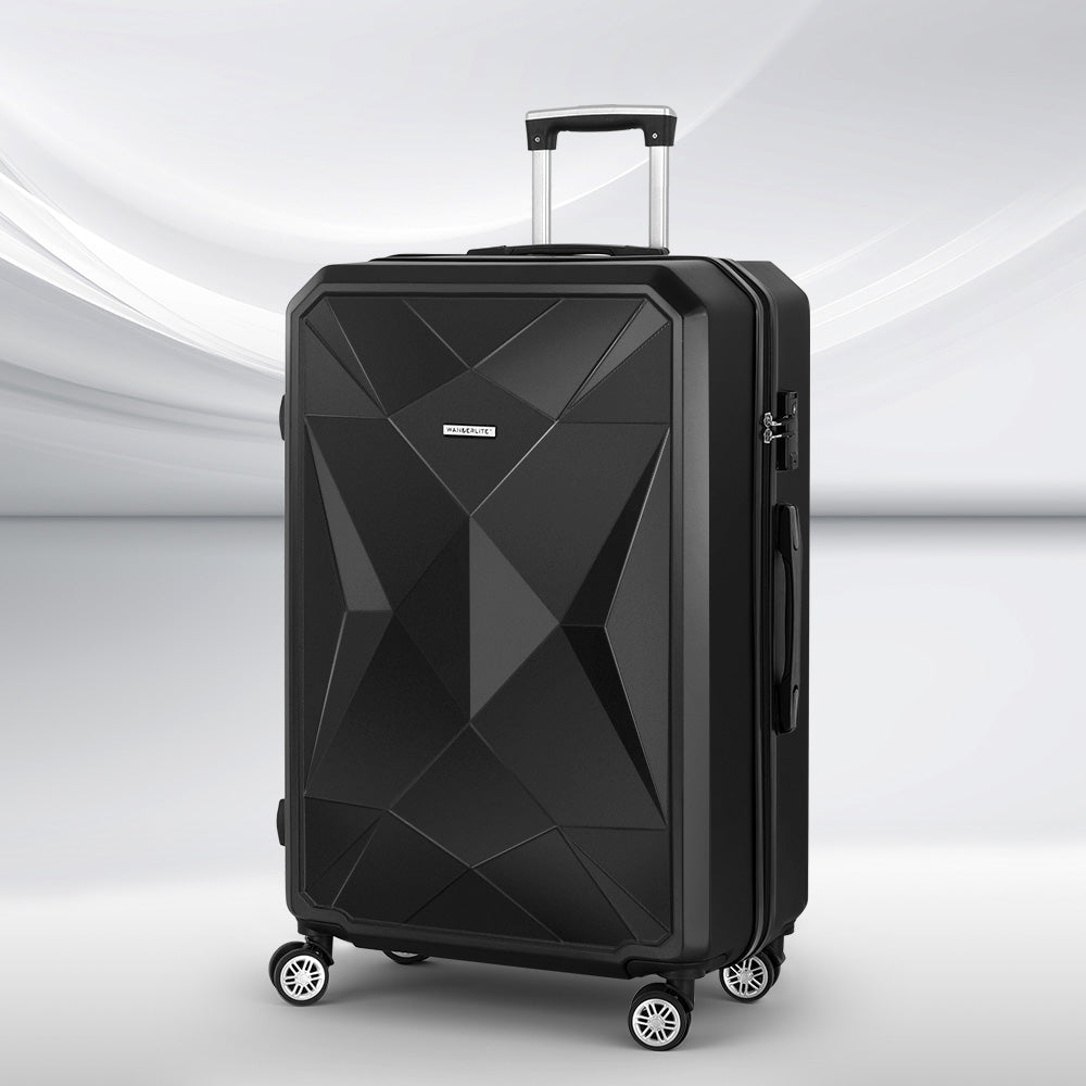 Wanderlite 28-inch Luggage Set with TSA Lock?ABS Hard Shell Travel Suitcase Organiser Luggage Case B