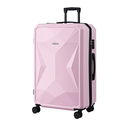 Wanderlite 28" Luggage Suitcase Trolley Travel Lightweight TSA Hardshell Pink