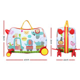 Wanderlite 17 Kids Ride On Luggage Children Suitcase Trolley Travel Zoo - Front View
