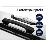 Wanderlite 20" 28" Luggage with TSA Lock Spinner Travel Suitcase Carry On Hard Shell Luggage Case White