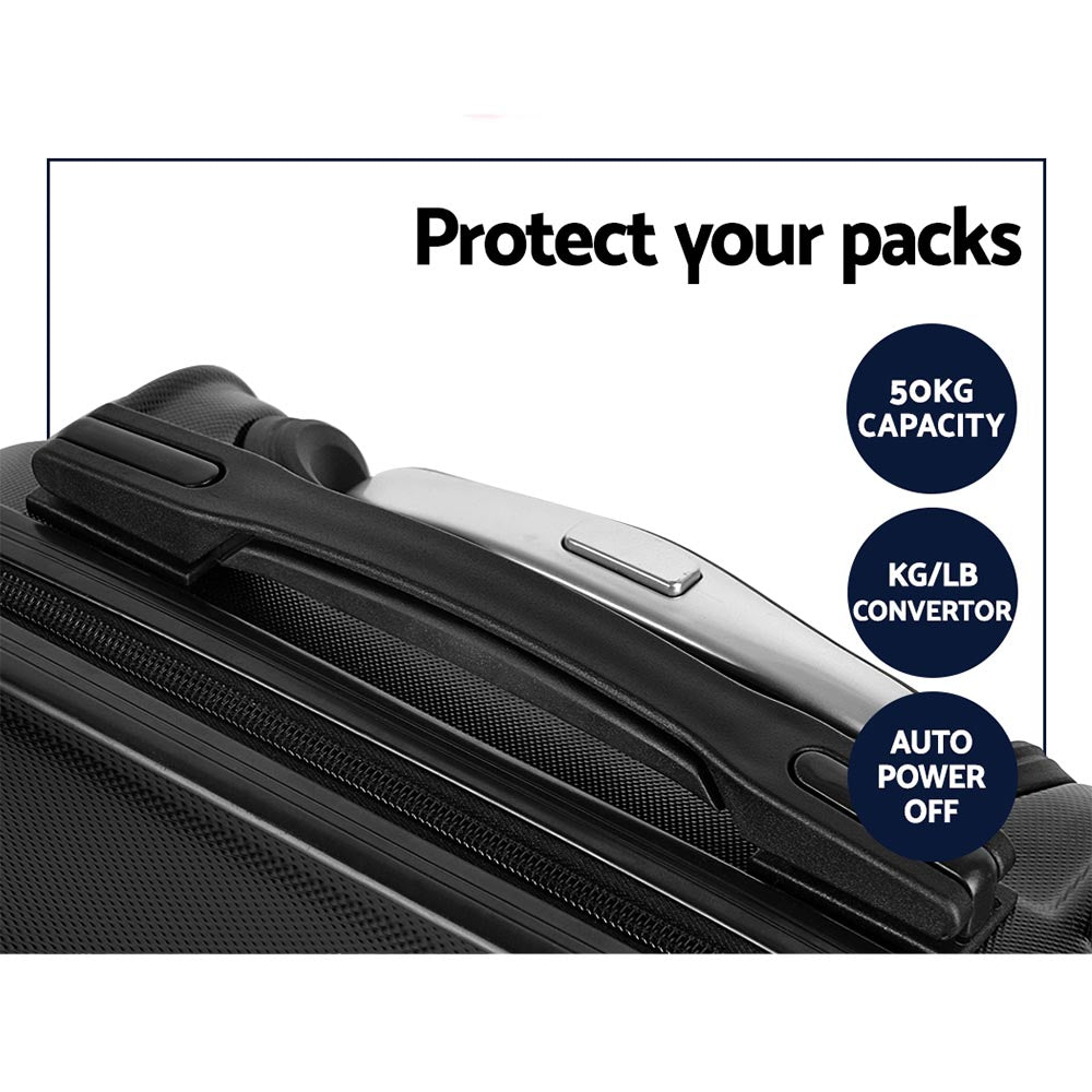 Wanderlite 3Set 20-24-28 Inch Luggage with TSA Lock Spinner Travel Suitcase Carry On Hard Shell Lugg
