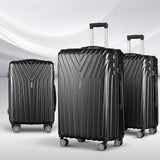 Wanderlite 3 Set Luggage 20-24-28 Inch Suitcase with TSA Lock Carry On Hard Shell Travel Luggage Org