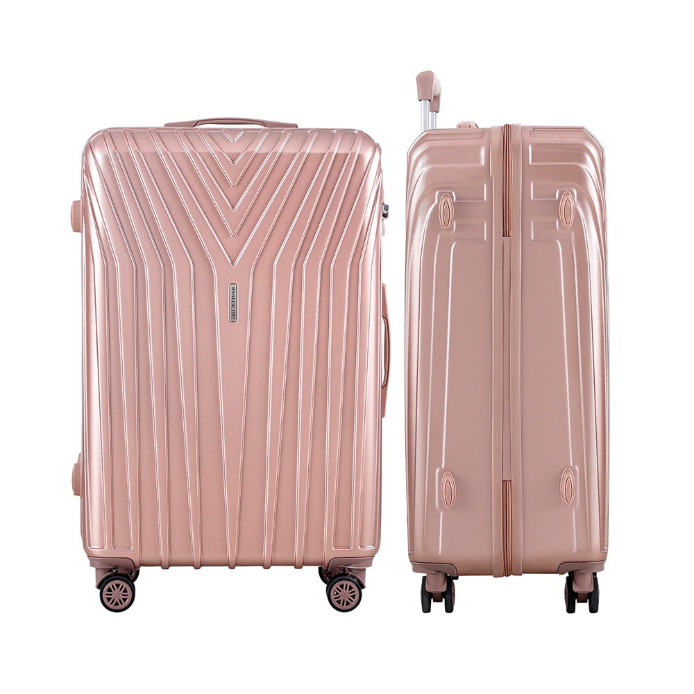 Wanderlite 3 Set Luggage 20-24-28 Inch Suitcase with TSA Lock Carry On Hard Shell Travel Luggage Org