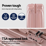 Wanderlite 3 Set Luggage 20-24-28 Inch Suitcase with TSA Lock Carry On Hard Shell Travel Luggage Org