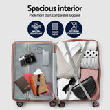 Wanderlite 3 Set Luggage 20-24-28 Inch Suitcase with TSA Lock Carry On Hard Shell Travel Luggage Org