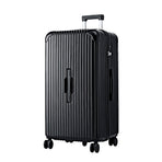 Wanderlite 32" Trunk Luggage Suitcase Travel 5 Wheels Type-C Port TSA Black