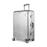 Wanderlite 28 Inch Luggage with TSA Lock Stainless�Steel�Wrapped�Corners Hard Shell Travel Suitcase