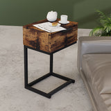 Levede Bedside Tables Side End Table - Close-Up Angle