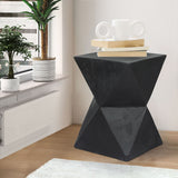 Levede Side Table Terrazzo Geometric - Rear View