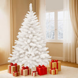 Santaco 2.1M 900 Tips White Christmas Tree - Rear View