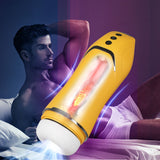 Urway Masturbator Vibrator Masturbation Yellow - Rear View