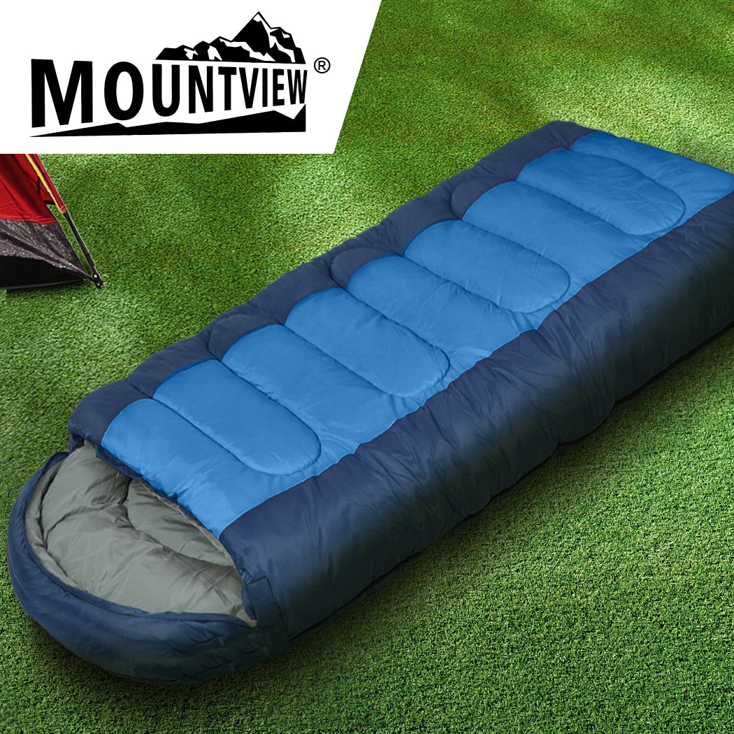 Mountview Sleeping Bag Outdoor Camping Blue-2006732919015608326