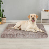 PaWz Dog Mat Pet Calming Bed Memory L Coffee Large - Rear View