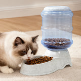 Pawz Automatic Pet Feeder Water Dispenser 3.5L Grey-2006733420562092038