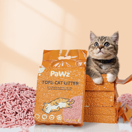 PaWz 2.5kg Tofu Cat Litter Clumping Watermelon x4-2018816787067572231