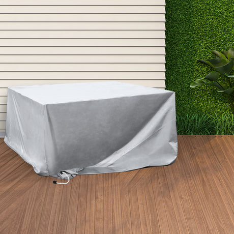 Marlow Outdoor Furniture Cover Waterproof Silver 30cm Extension-1954802881576177670