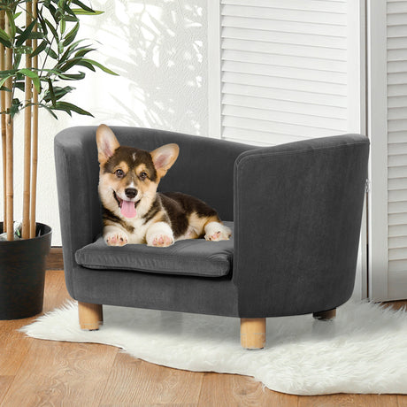 PaWz Luxury Elevated Sofa Anti-slip Grey-2006732966373494790