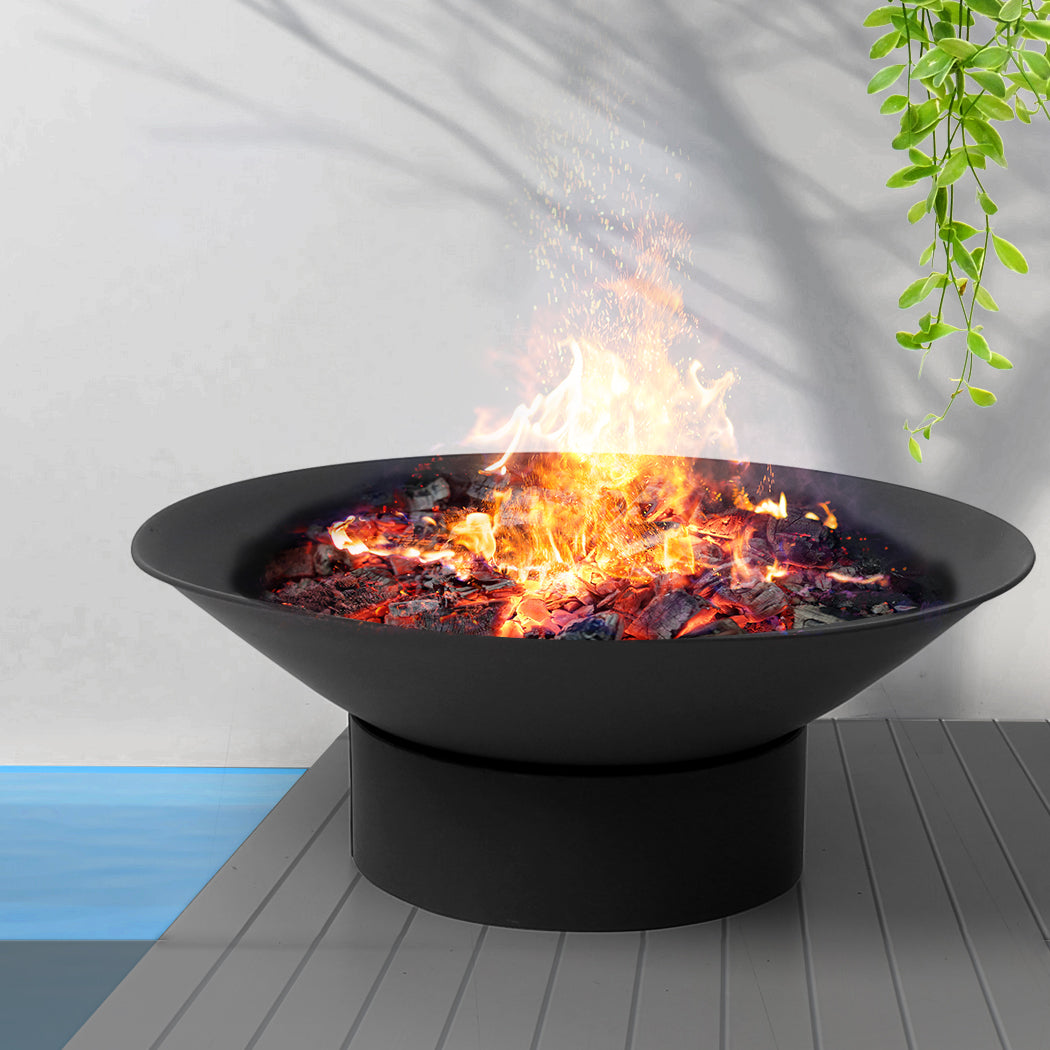 Moyasu 2IN1 Fire Pit Bowl Fireplace Black-2018816833423020038