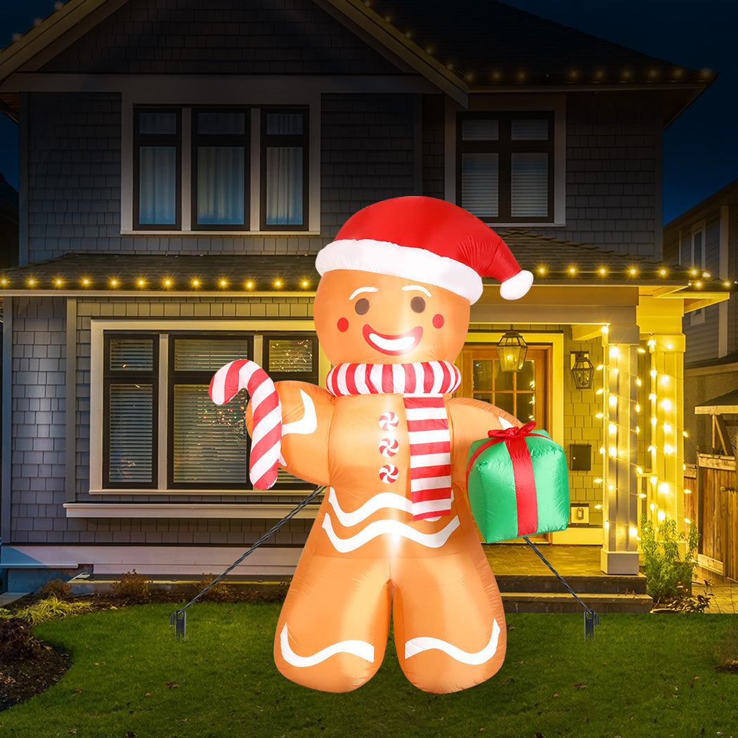 Santaco Christmas Inflatable Outdoor Gingerbread Man 2.5M-1954803065118920710