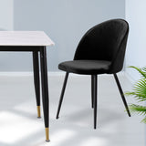 Levede 2x Dining Chairs Kitchen Cafe Black-2006733258255110150