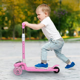 Bopeep Foldable Kids Scooter LED Music Pink - Close-Up Angle