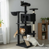 Pawz Cat Tree Scratching Post Scratcher 145cm Climbing - Rear View
