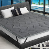 Dreamz Pillowtop Mattress Topper Protector Queen - Rear View