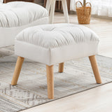 Levede Accent Ottoman Chair Footstool - Rear View