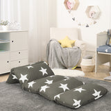 Dreamz Foldable Mattress Kids Pillow Dark Grey Medium - Rear View