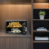 8.1L Digital Security Safe Box Password Key Lock Cash - Rear View