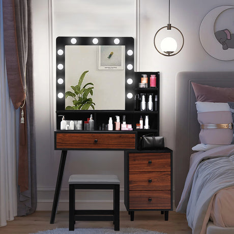 Levede Dressing Table Stool Set-2018816880835432454