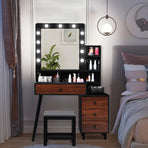 Levede Dressing Table Stool Set-2018816880835432454